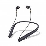 Wholesale Slim Over the Neck Bluetooth Earphone Earbud with MicroSD Music Slot TF200 (Black)